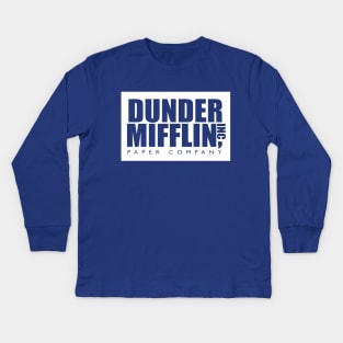 Dunder Mifflin Kids Long Sleeve T-Shirt